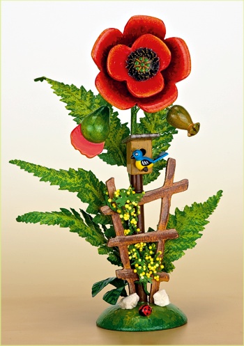 Hubrig, Figuren Blumeninsel, 307h0060 als Bestell- und Artikelnummer, Mohn